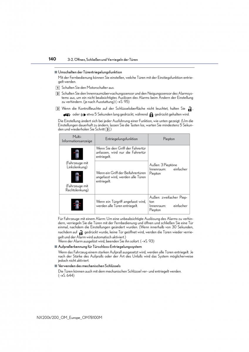 Lexus NX Handbuch / page 140