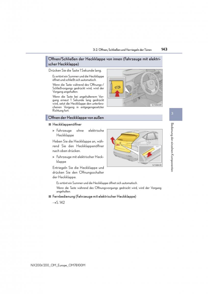 Lexus NX Handbuch / page 143