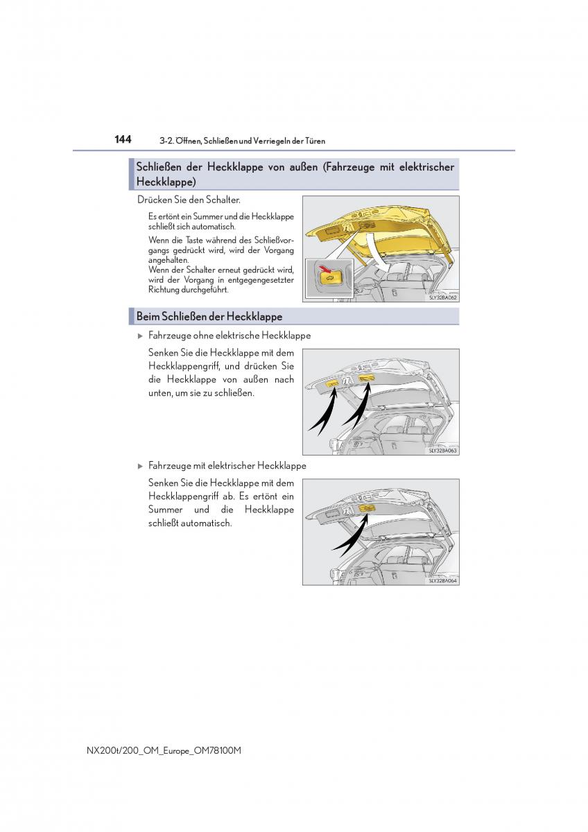 Lexus NX Handbuch / page 144