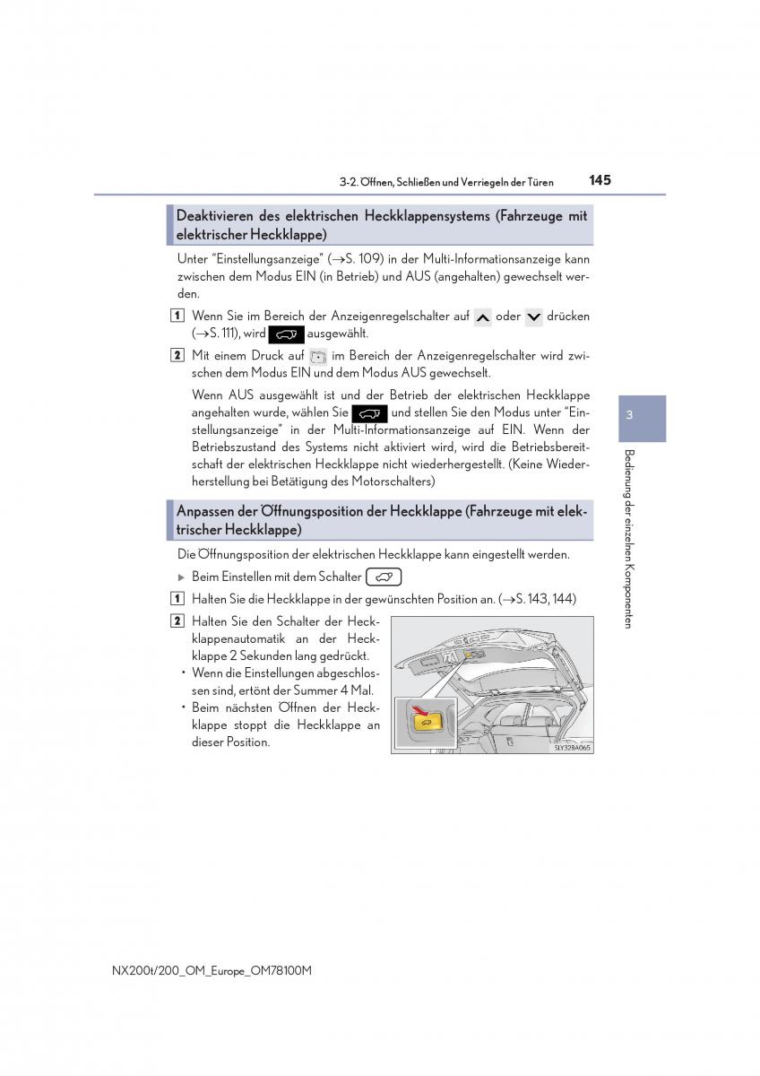 Lexus NX Handbuch / page 145