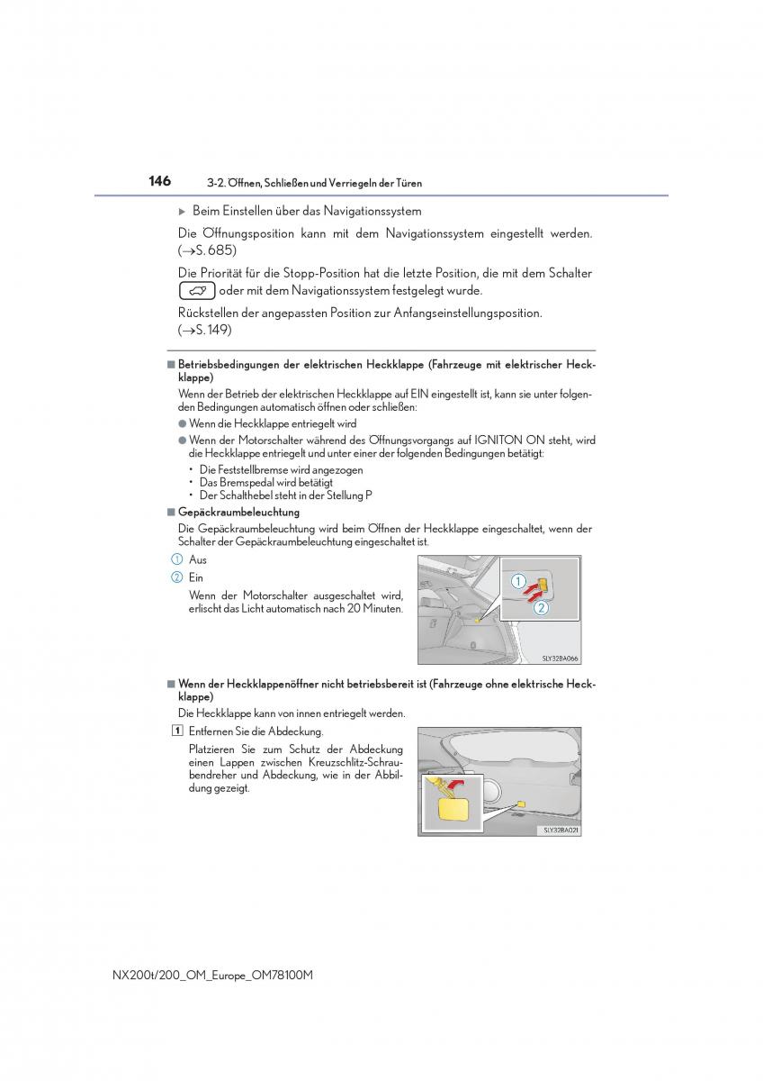 Lexus NX Handbuch / page 146