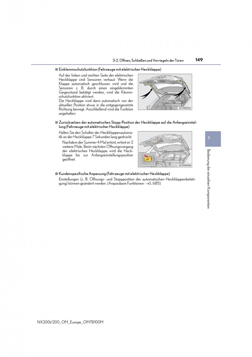 Lexus NX Handbuch / page 149