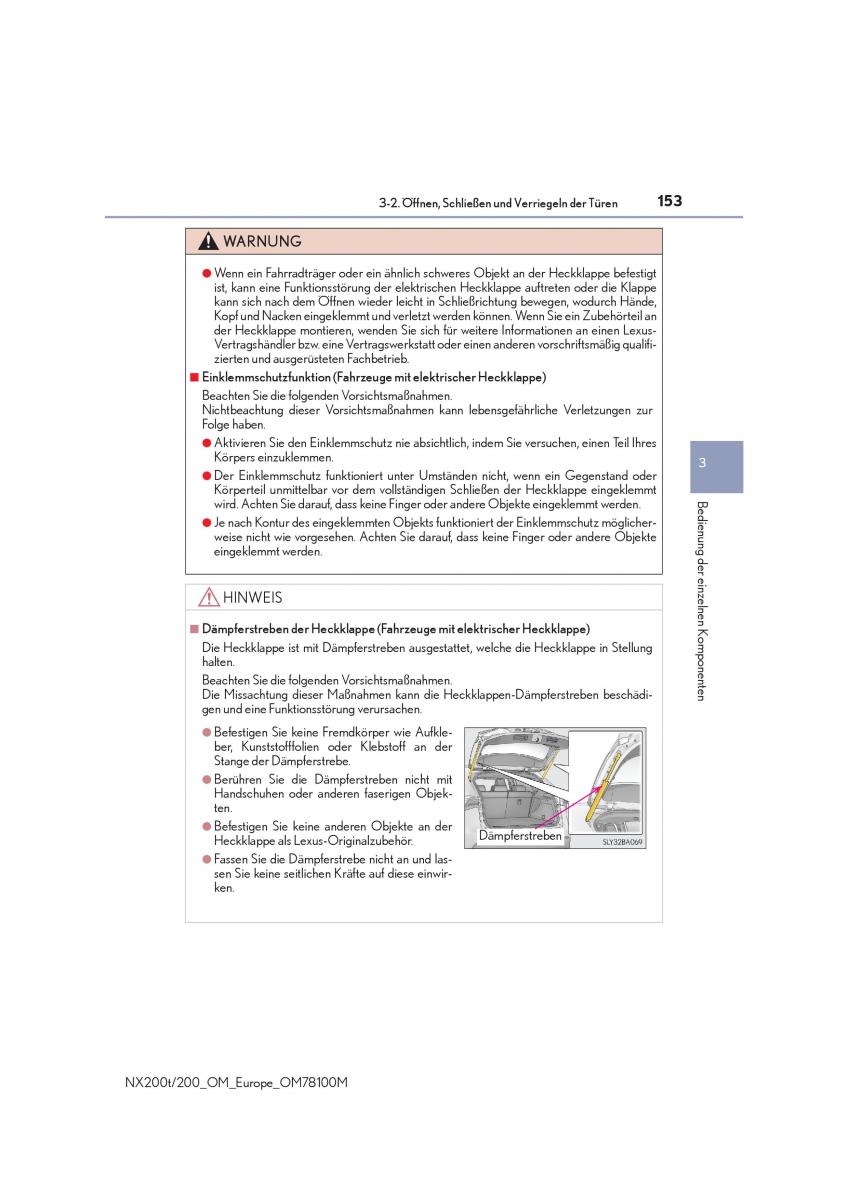 Lexus NX Handbuch / page 153