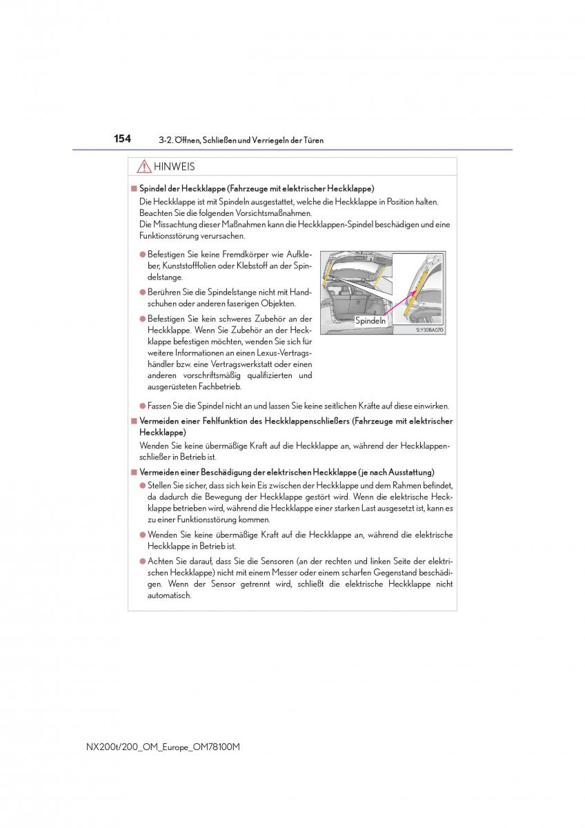 Lexus NX Handbuch / page 154