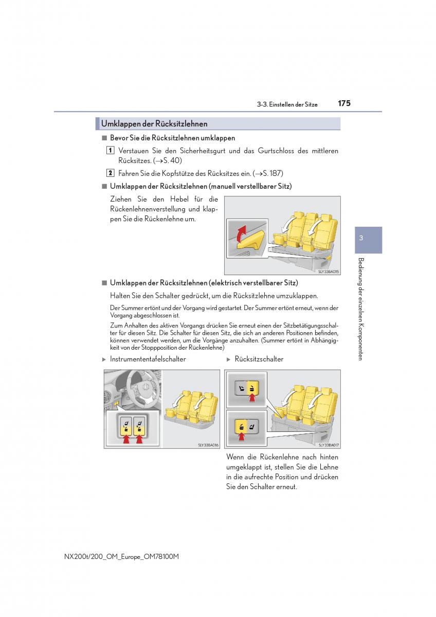 Lexus NX Handbuch / page 175