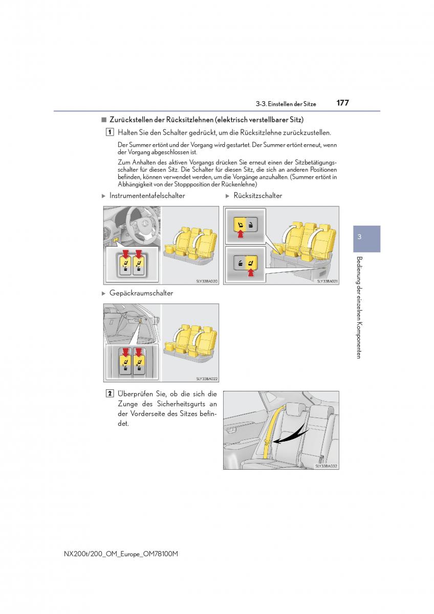 Lexus NX Handbuch / page 177