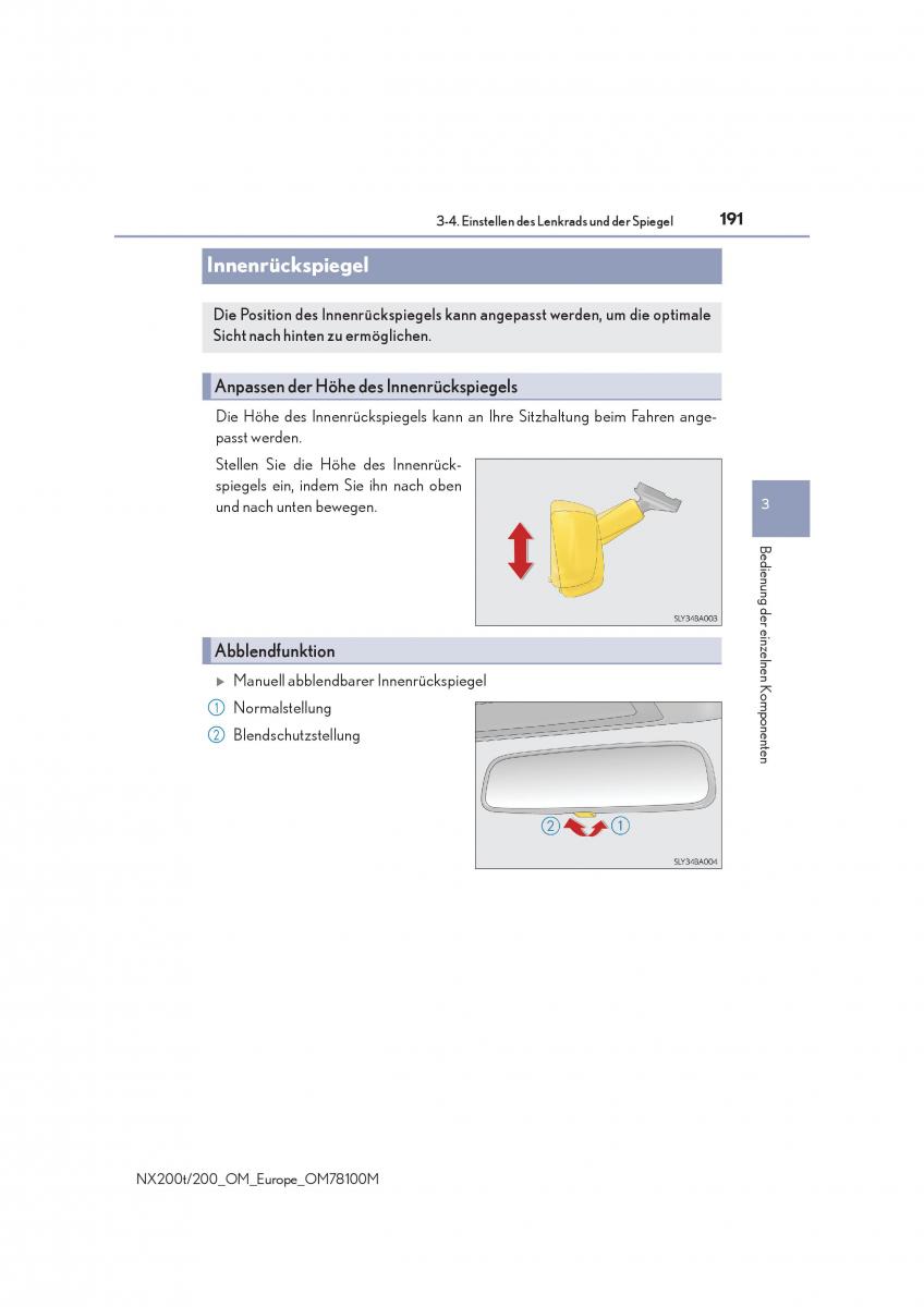 Lexus NX Handbuch / page 191