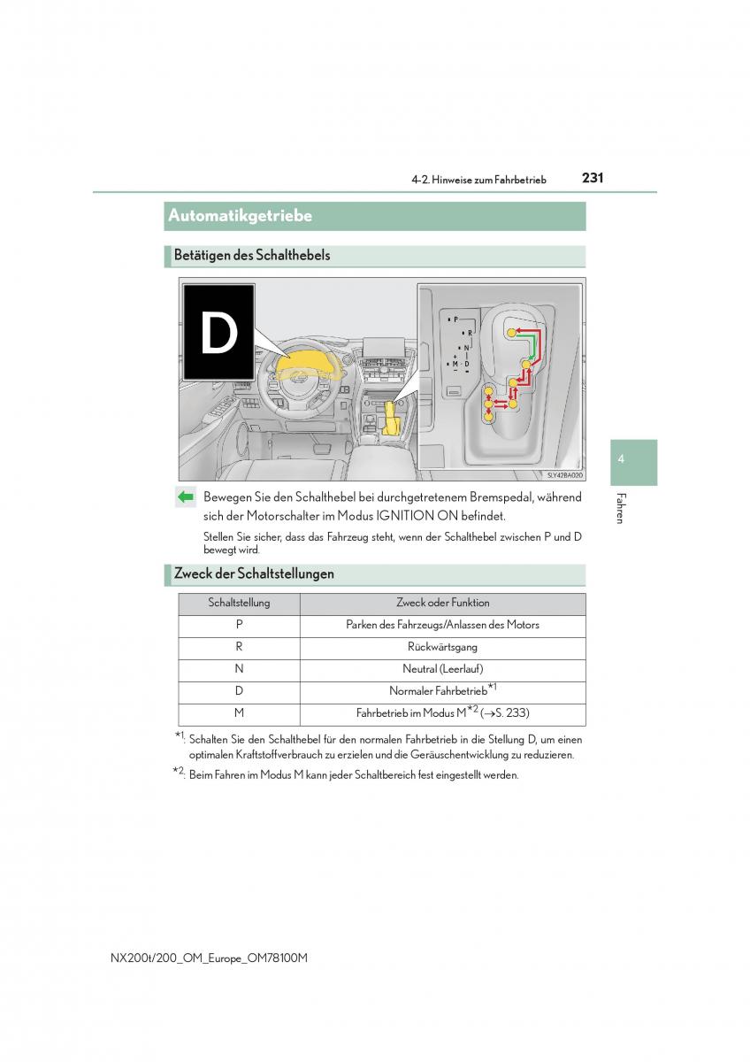 Lexus NX Handbuch / page 231