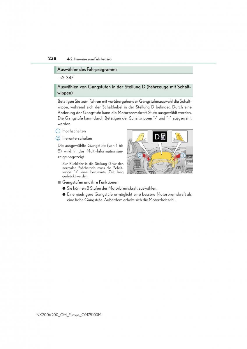 Lexus NX Handbuch / page 238