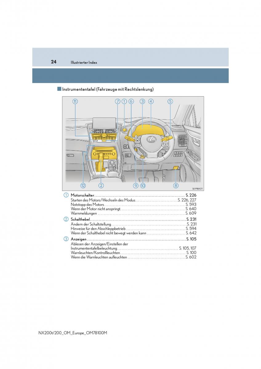 Lexus NX Handbuch / page 24