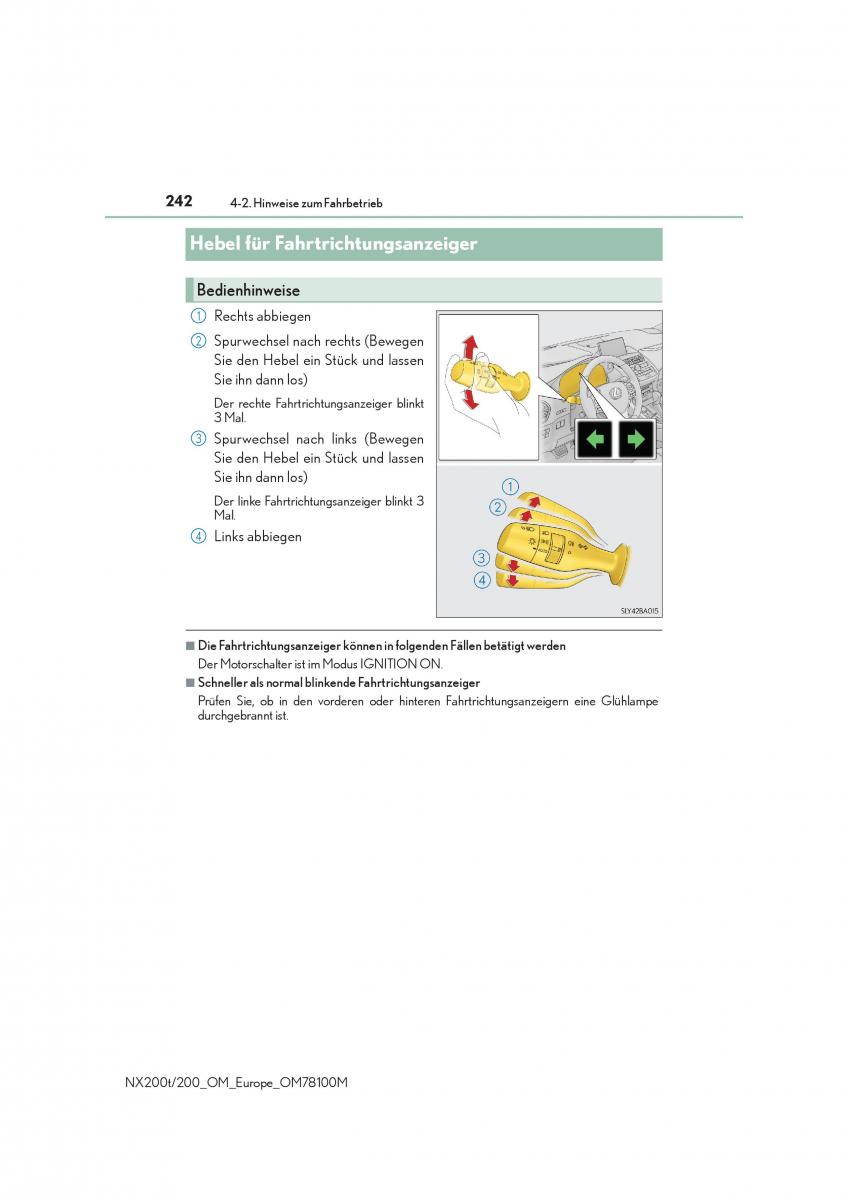 Lexus NX Handbuch / page 242