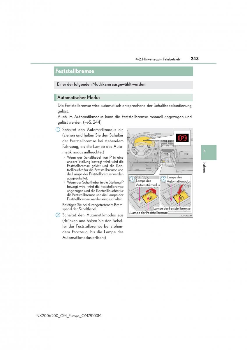 Lexus NX Handbuch / page 243