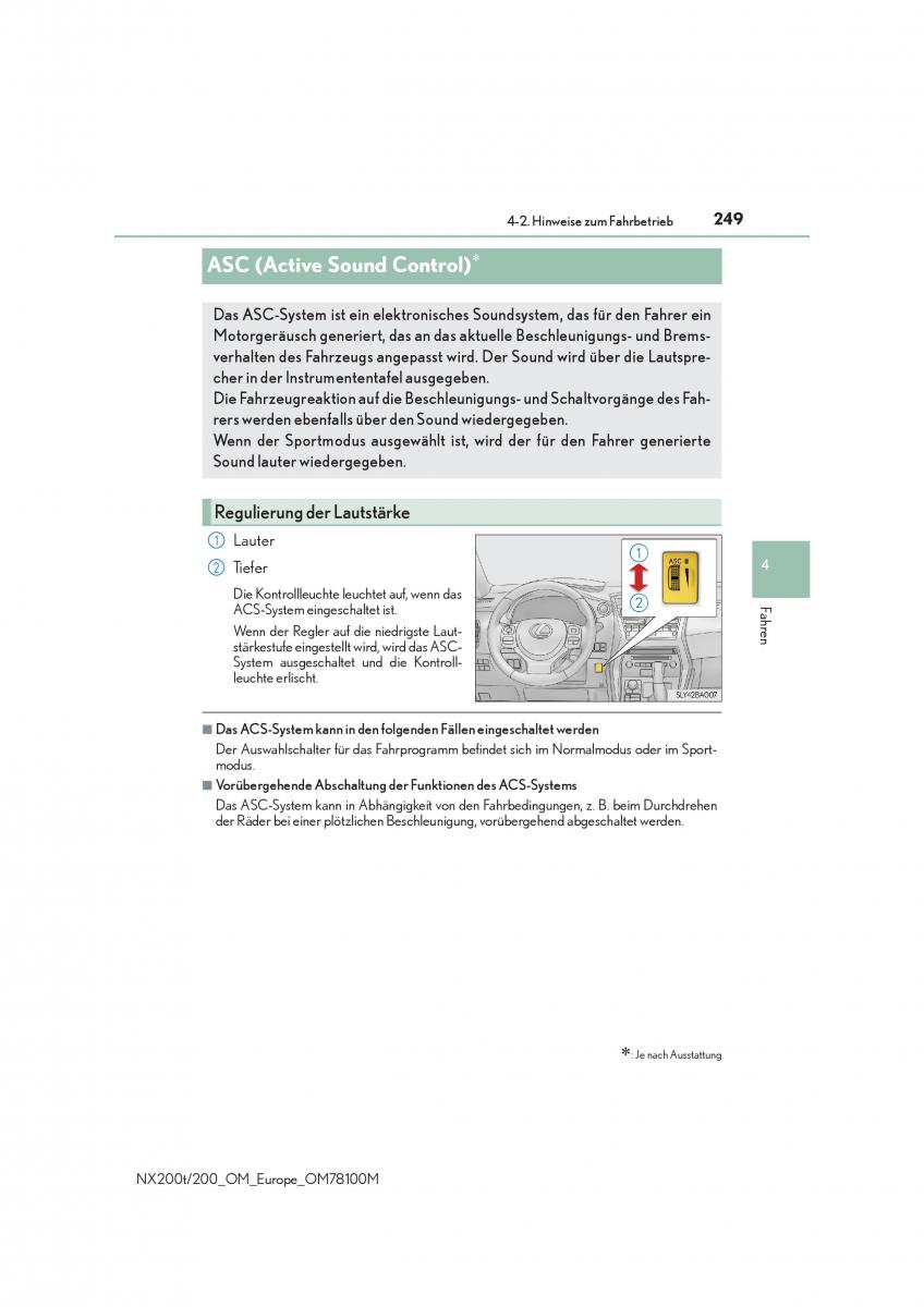 Lexus NX Handbuch / page 249