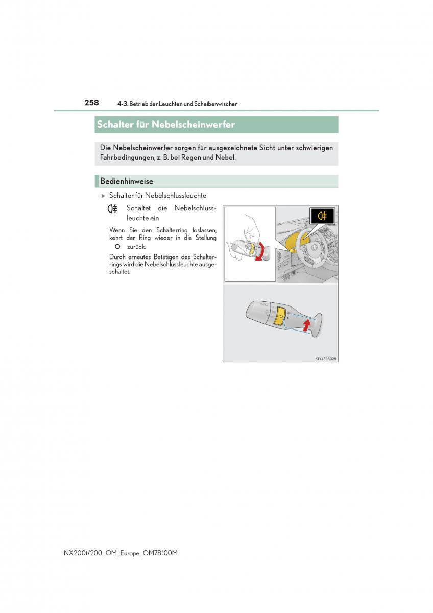 Lexus NX Handbuch / page 258