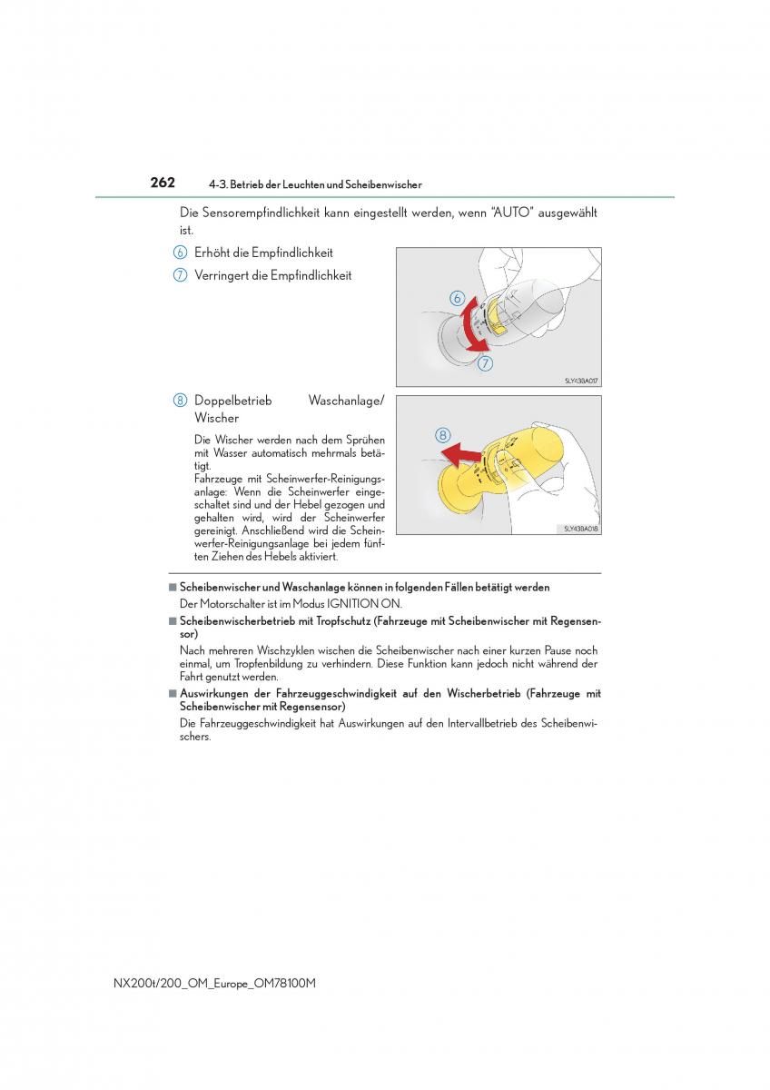 Lexus NX Handbuch / page 262