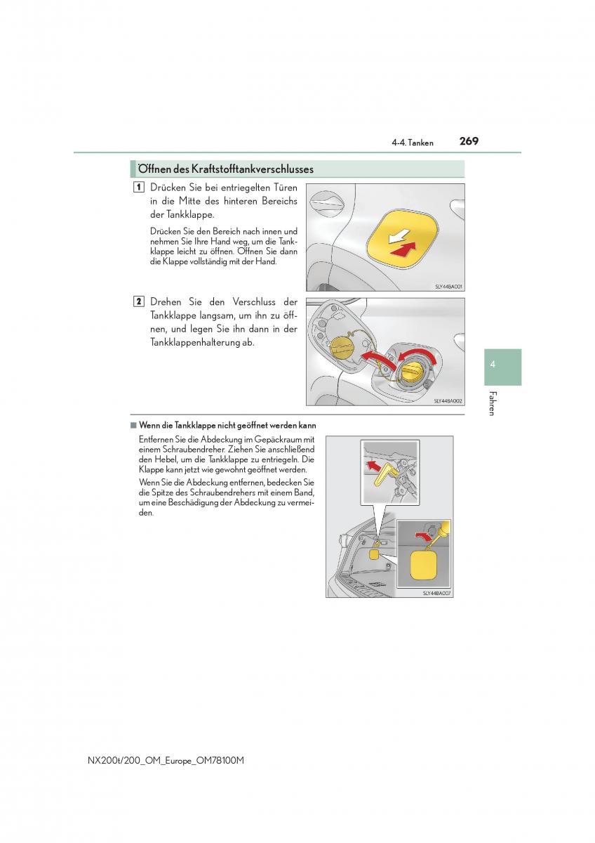 Lexus NX Handbuch / page 269