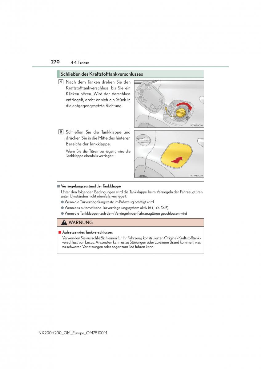 Lexus NX Handbuch / page 270