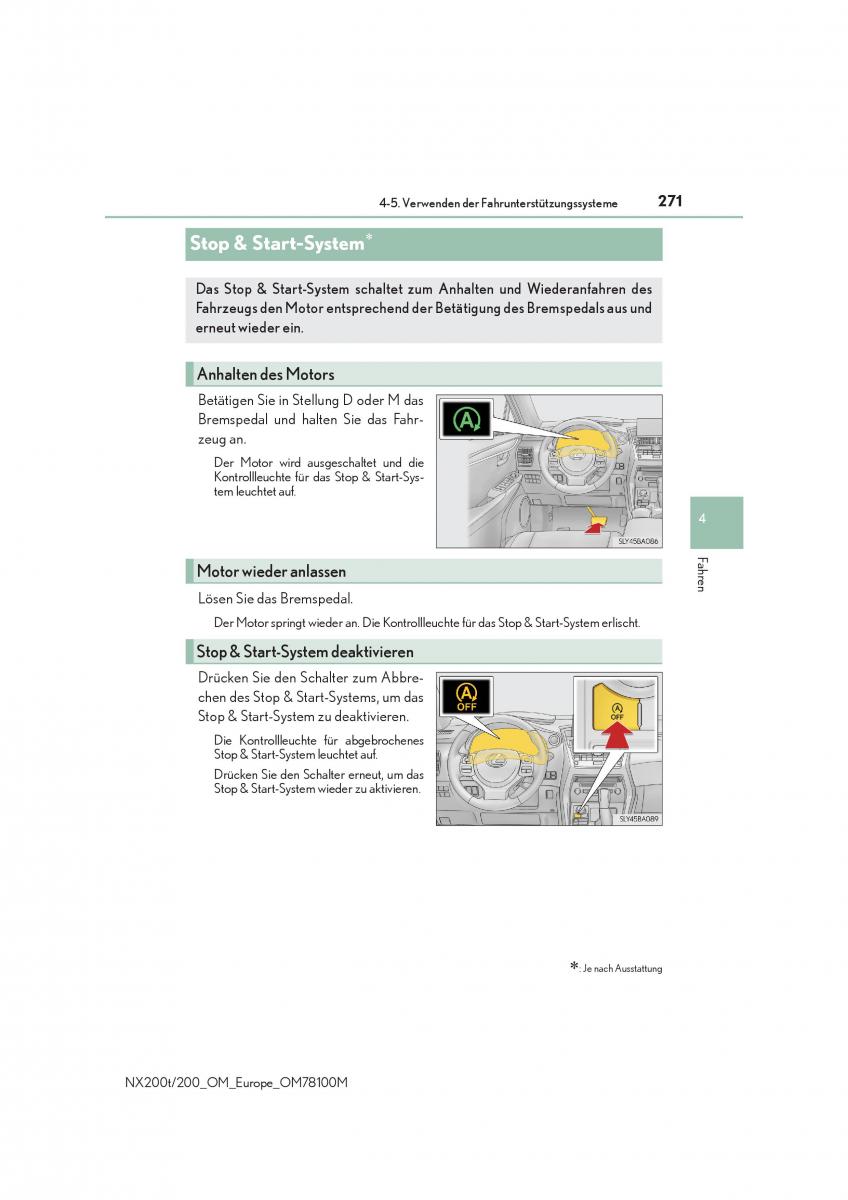 Lexus NX Handbuch / page 271