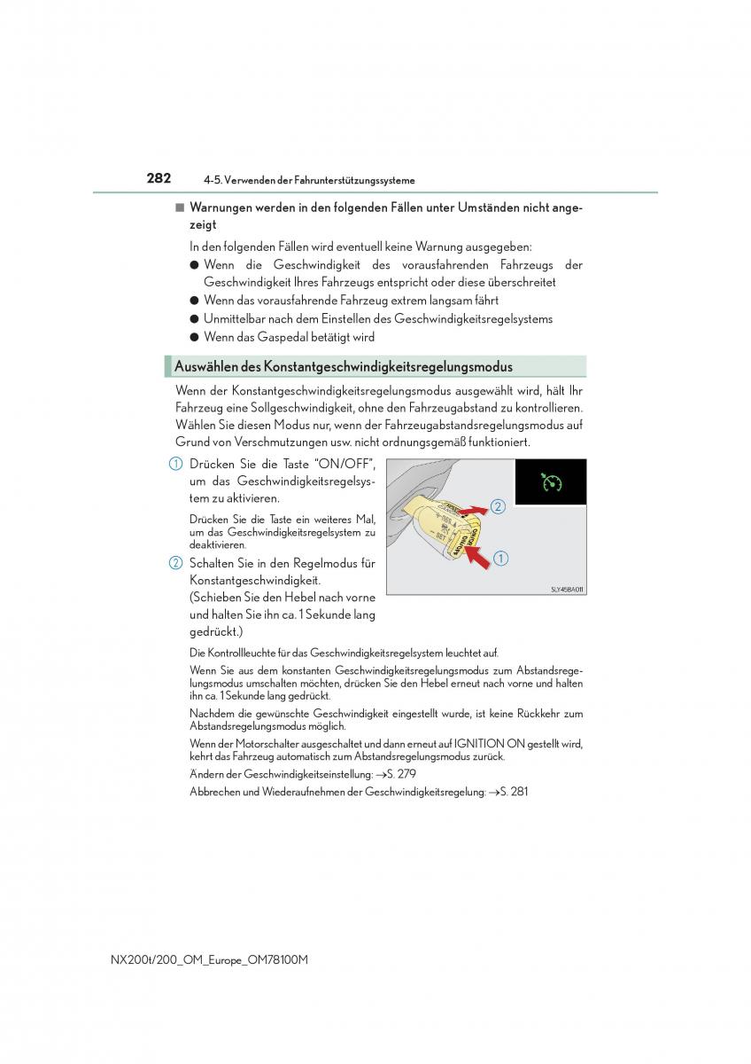 Lexus NX Handbuch / page 282