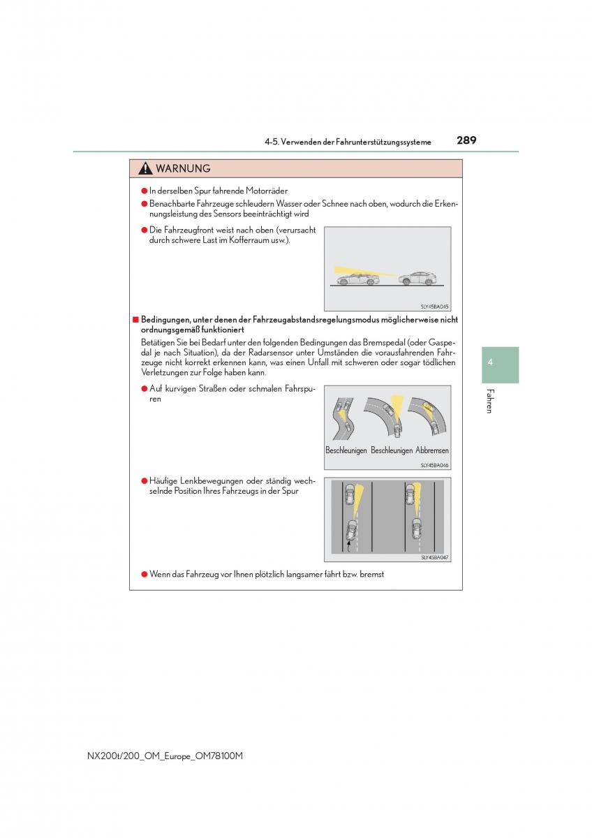 Lexus NX Handbuch / page 289