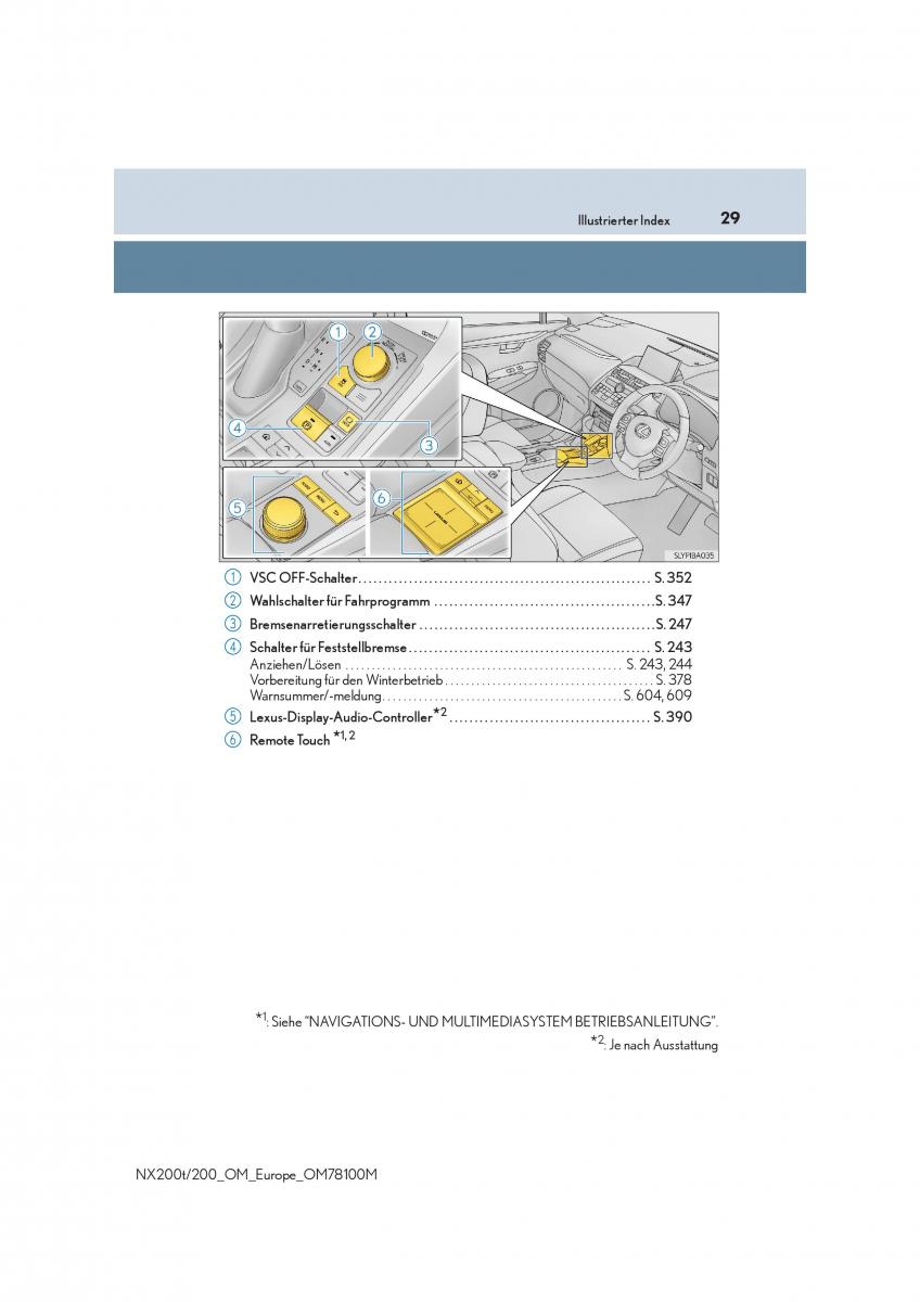 Lexus NX Handbuch / page 29