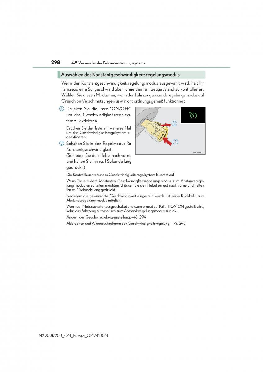 Lexus NX Handbuch / page 298