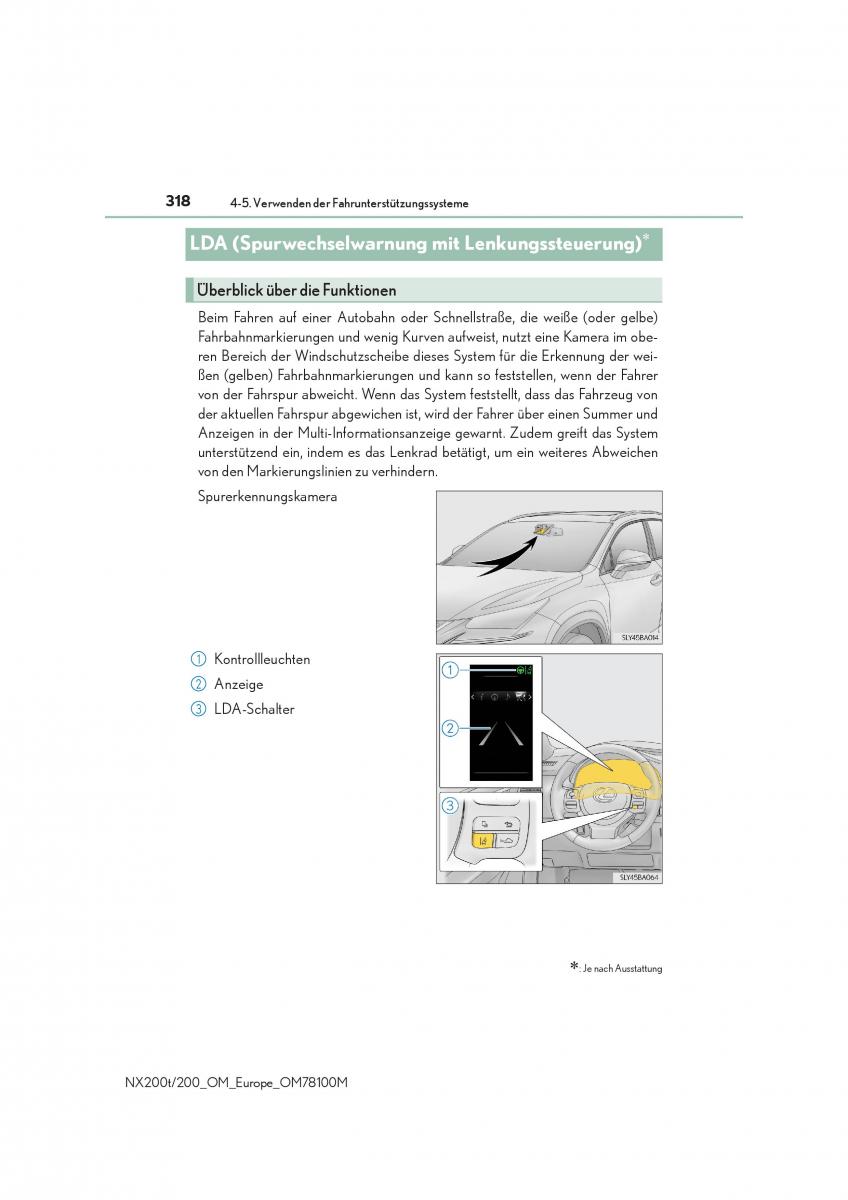 Lexus NX Handbuch / page 318