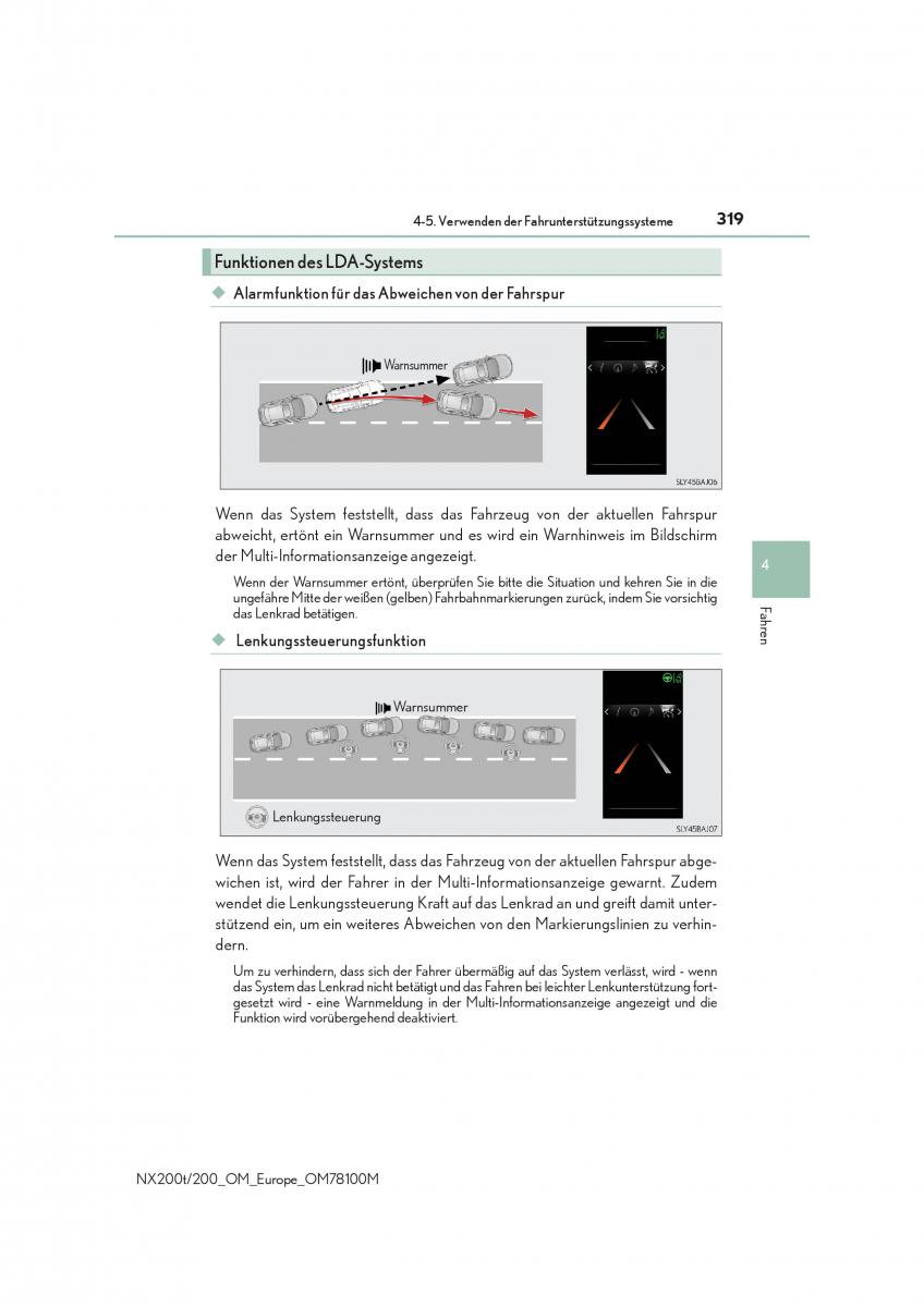 Lexus NX Handbuch / page 319