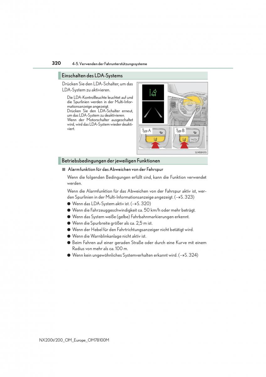 Lexus NX Handbuch / page 320