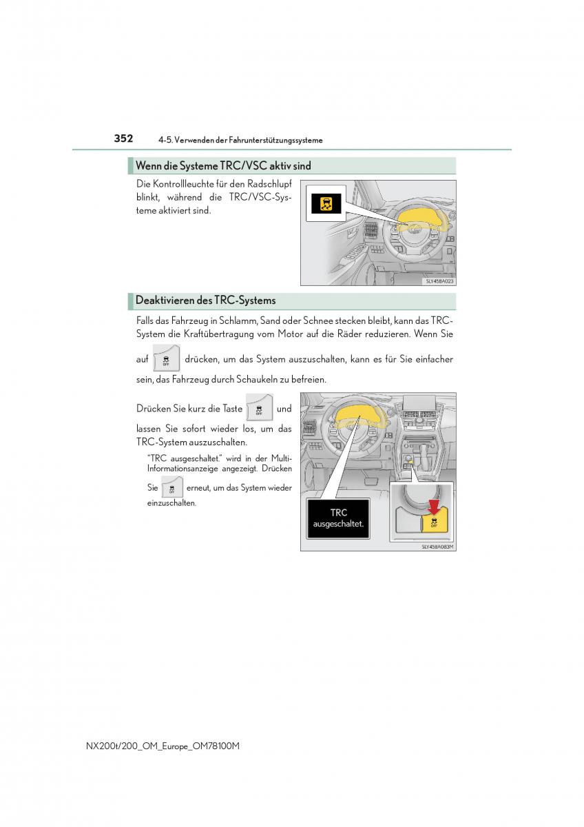 Lexus NX Handbuch / page 352