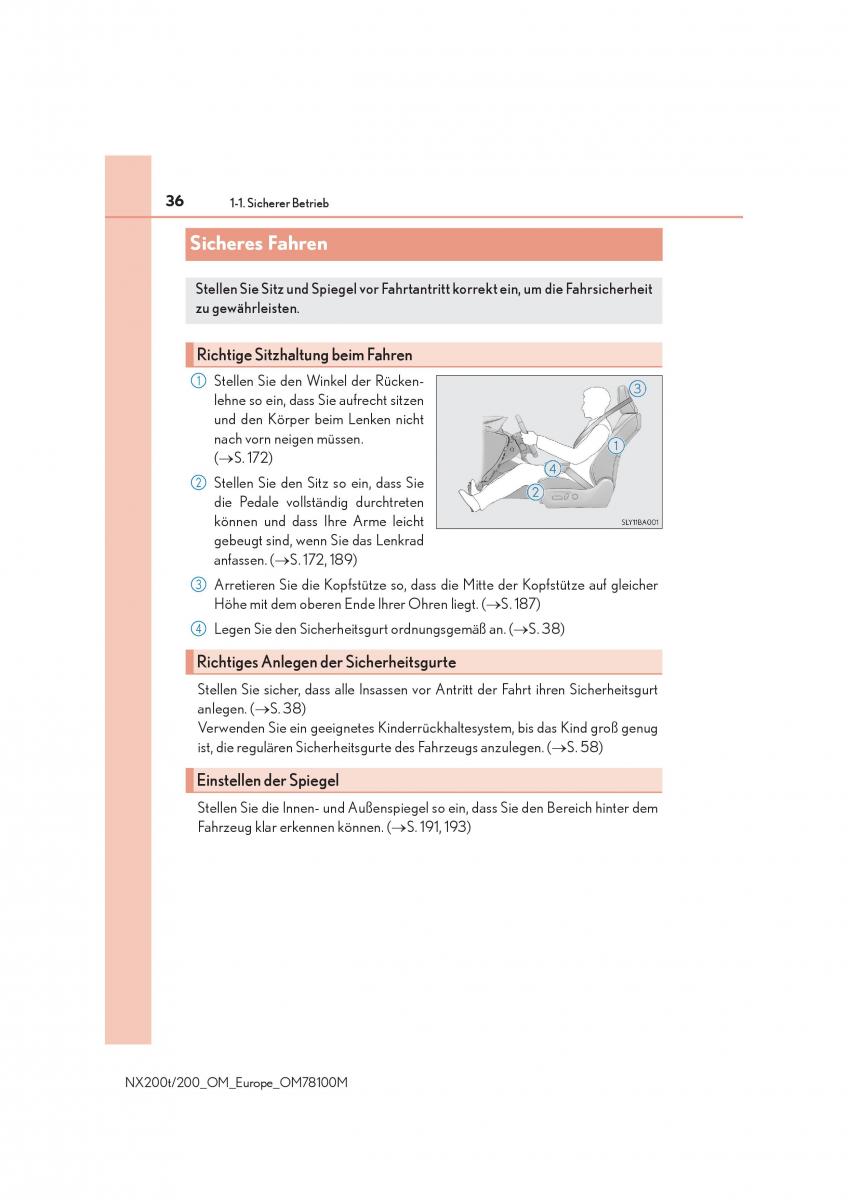 Lexus NX Handbuch / page 36