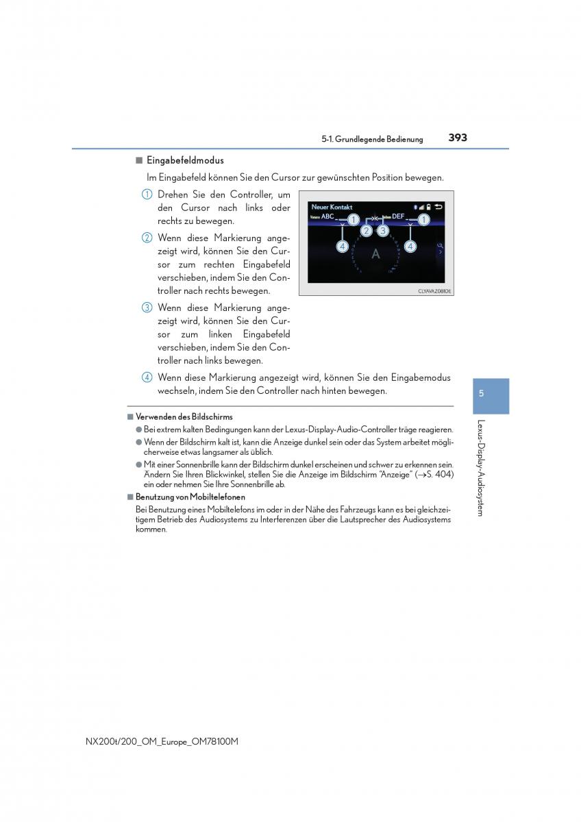 Lexus NX Handbuch / page 393