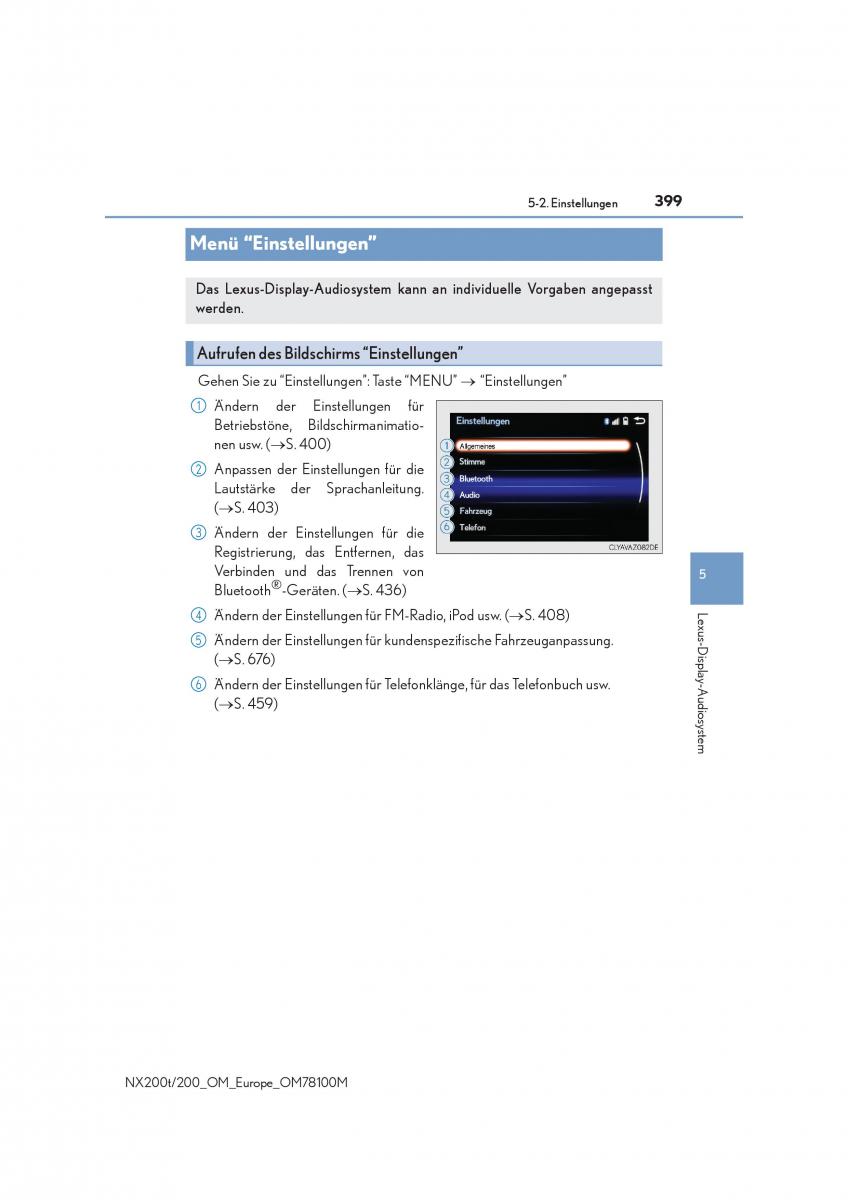 Lexus NX Handbuch / page 399