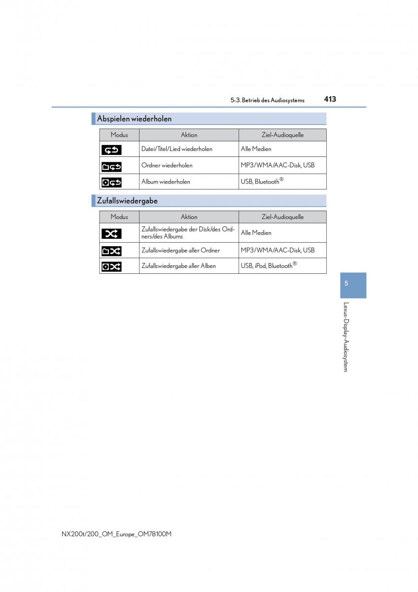 Lexus NX Handbuch / page 413