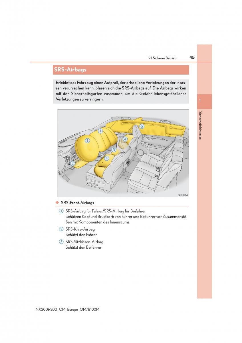 Lexus NX Handbuch / page 45