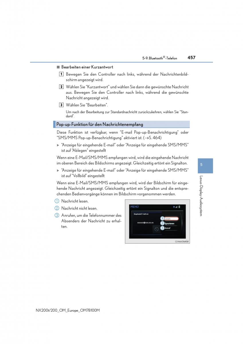 Lexus NX Handbuch / page 457