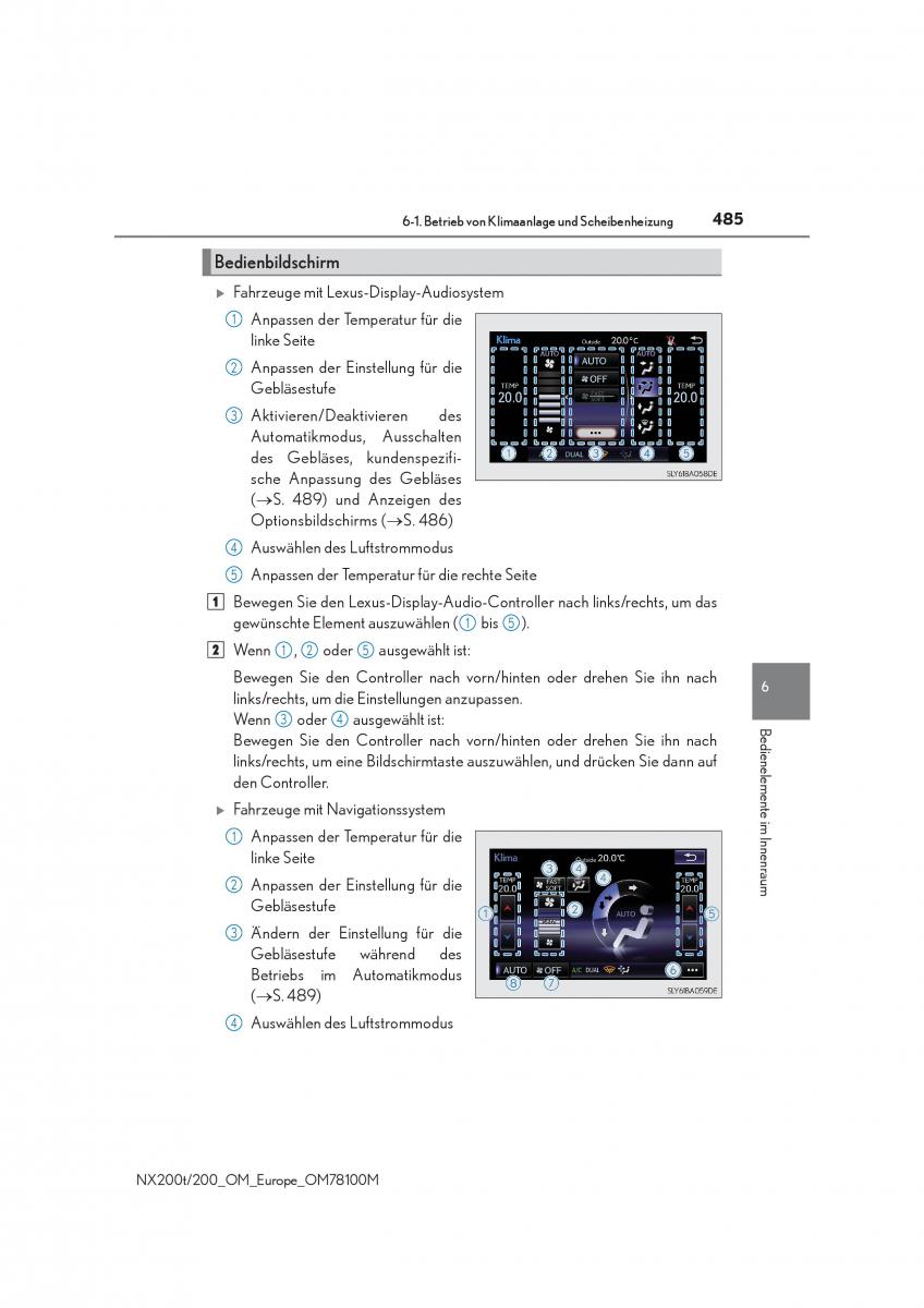 Lexus NX Handbuch / page 485