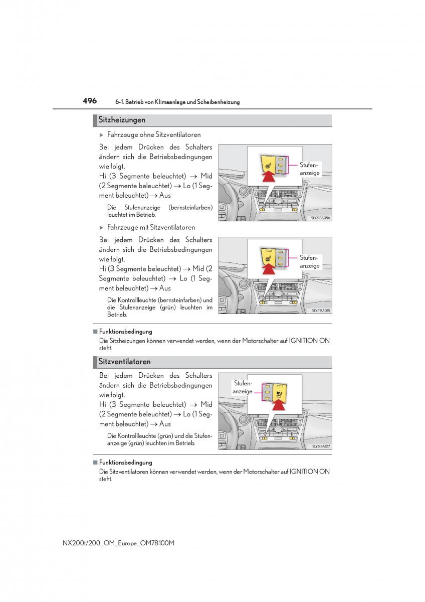 Lexus NX Handbuch / page 496