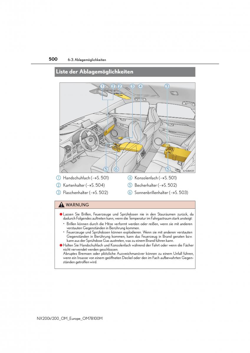 Lexus NX Handbuch / page 500