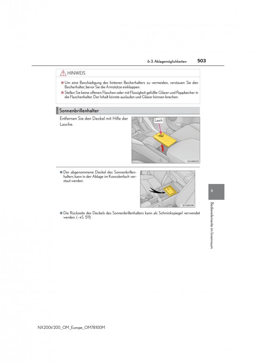 Lexus NX Handbuch / page 503