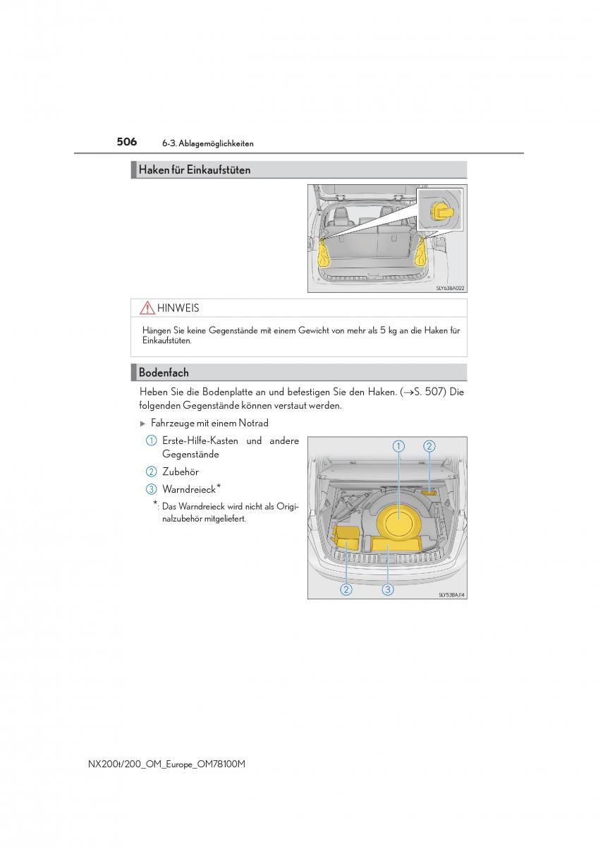 Lexus NX Handbuch / page 506