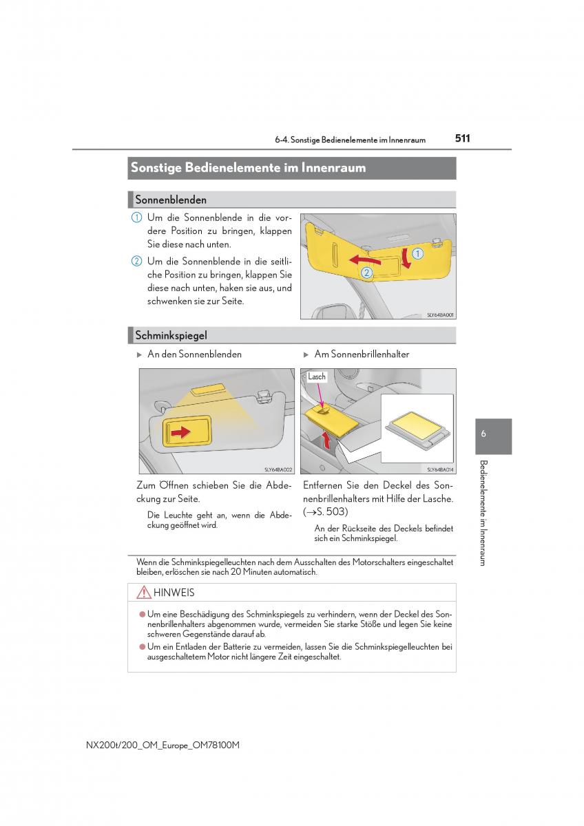 Lexus NX Handbuch / page 511