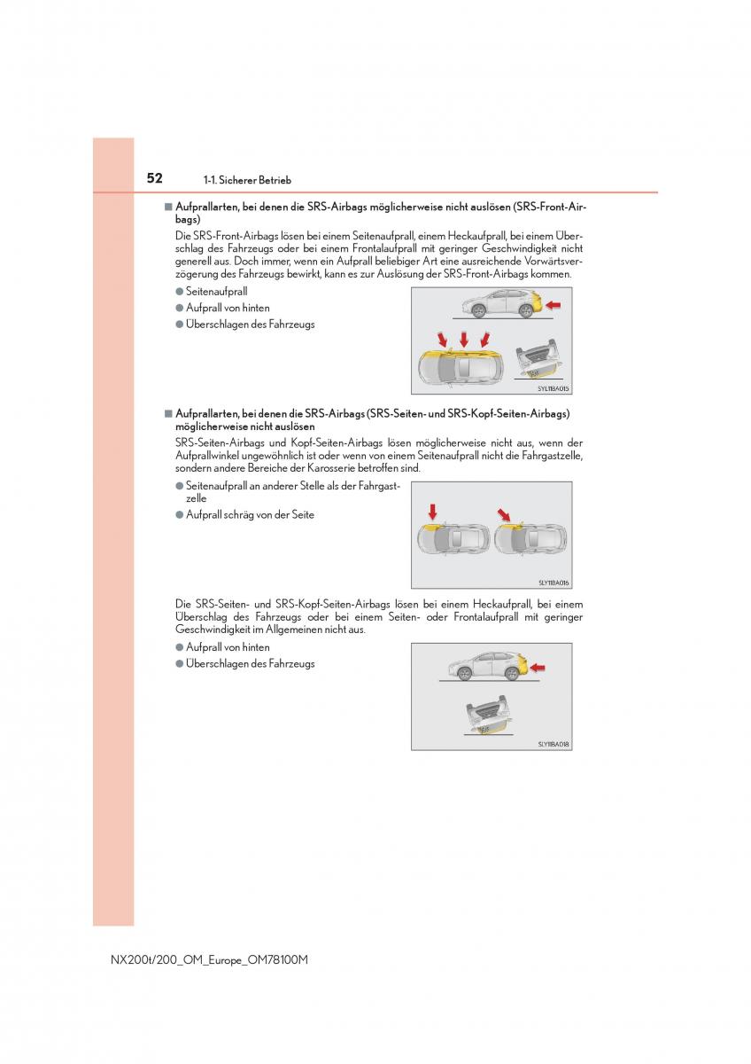 Lexus NX Handbuch / page 52