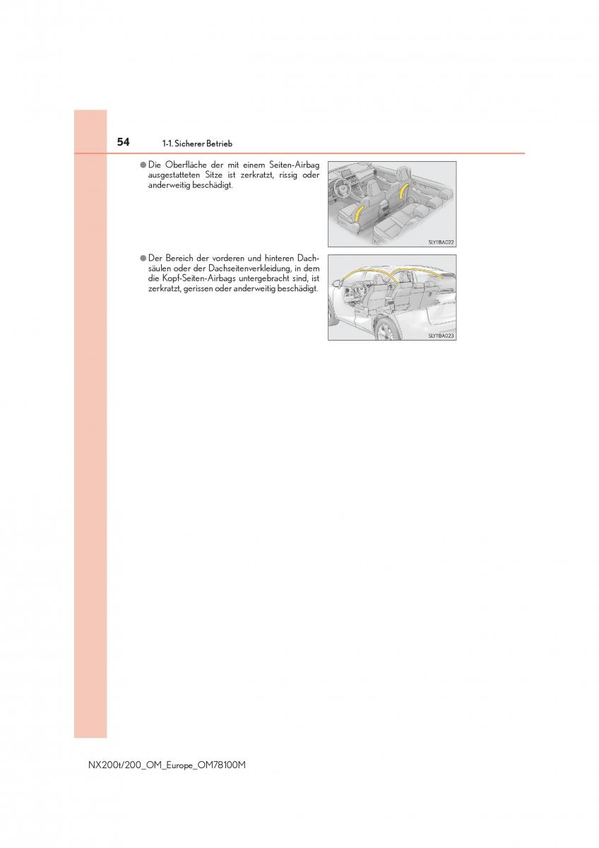 Lexus NX Handbuch / page 54