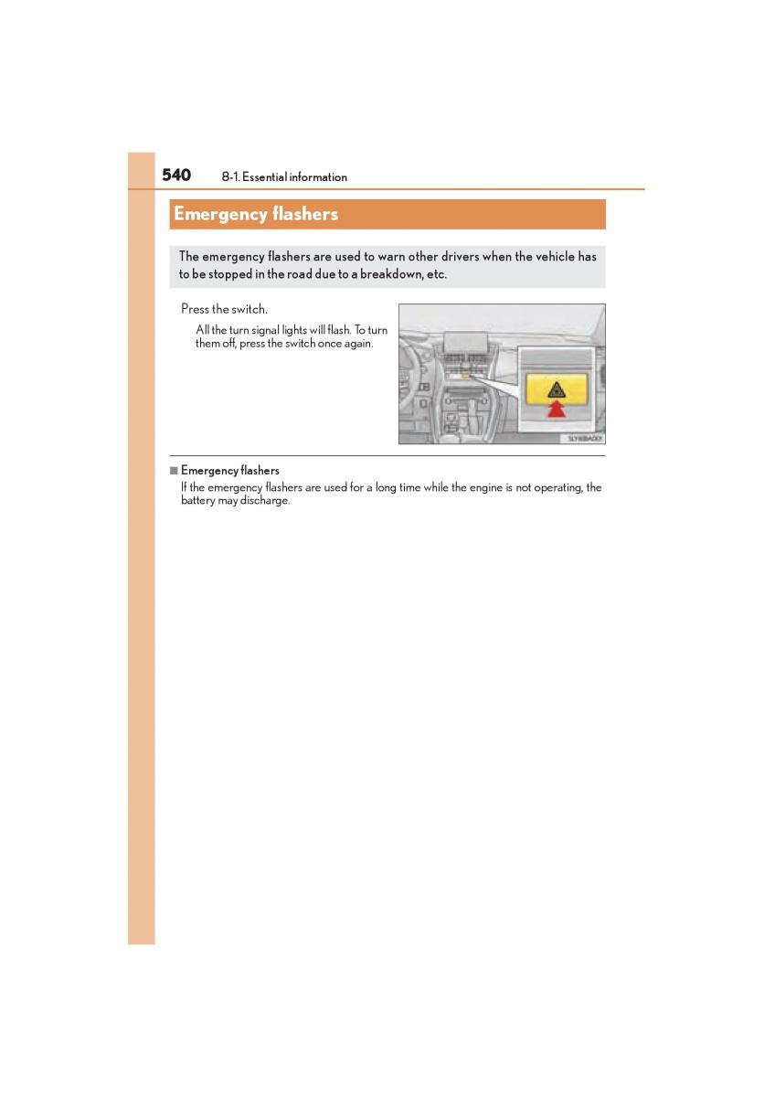 Lexus NX owners manual / page 542