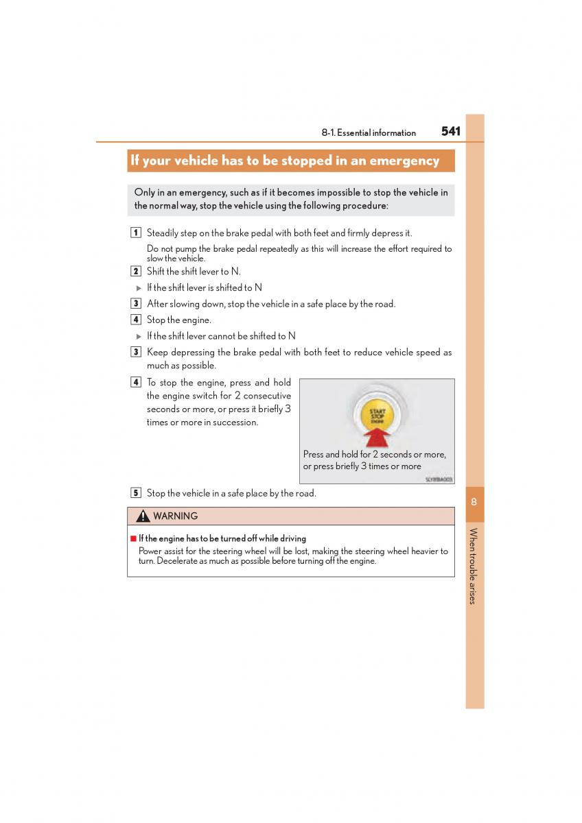 Lexus NX owners manual / page 543