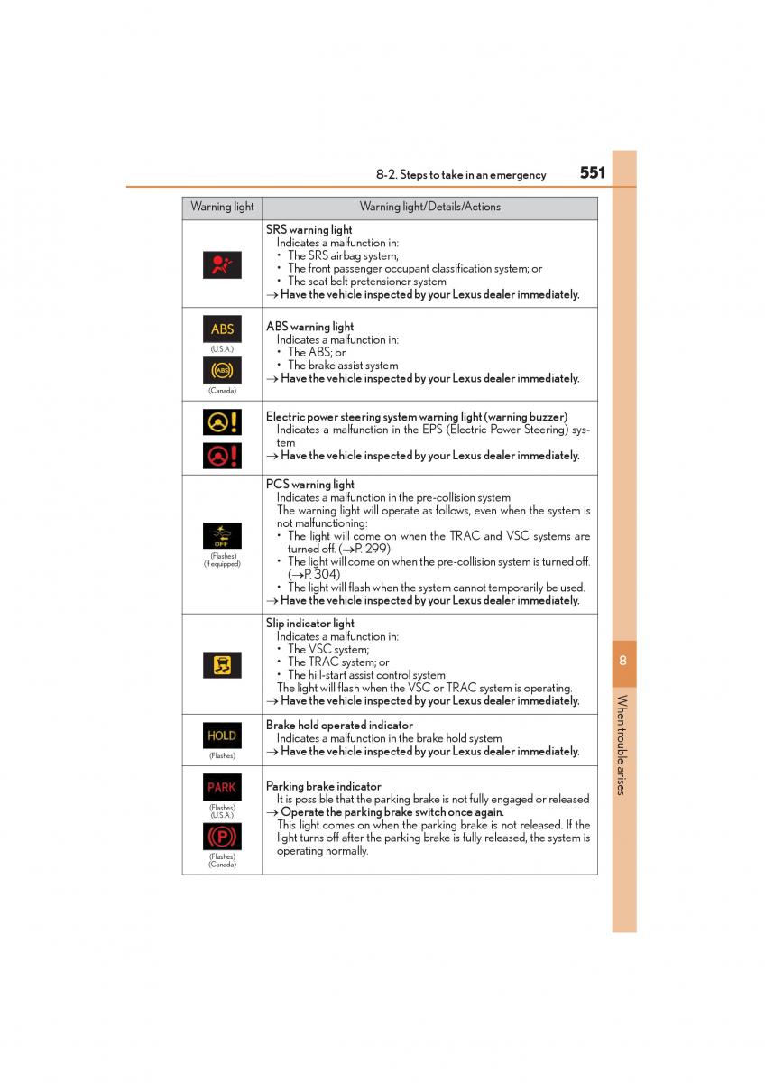 Lexus NX owners manual / page 553