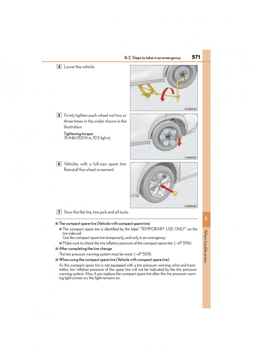 Lexus NX owners manual / page 573