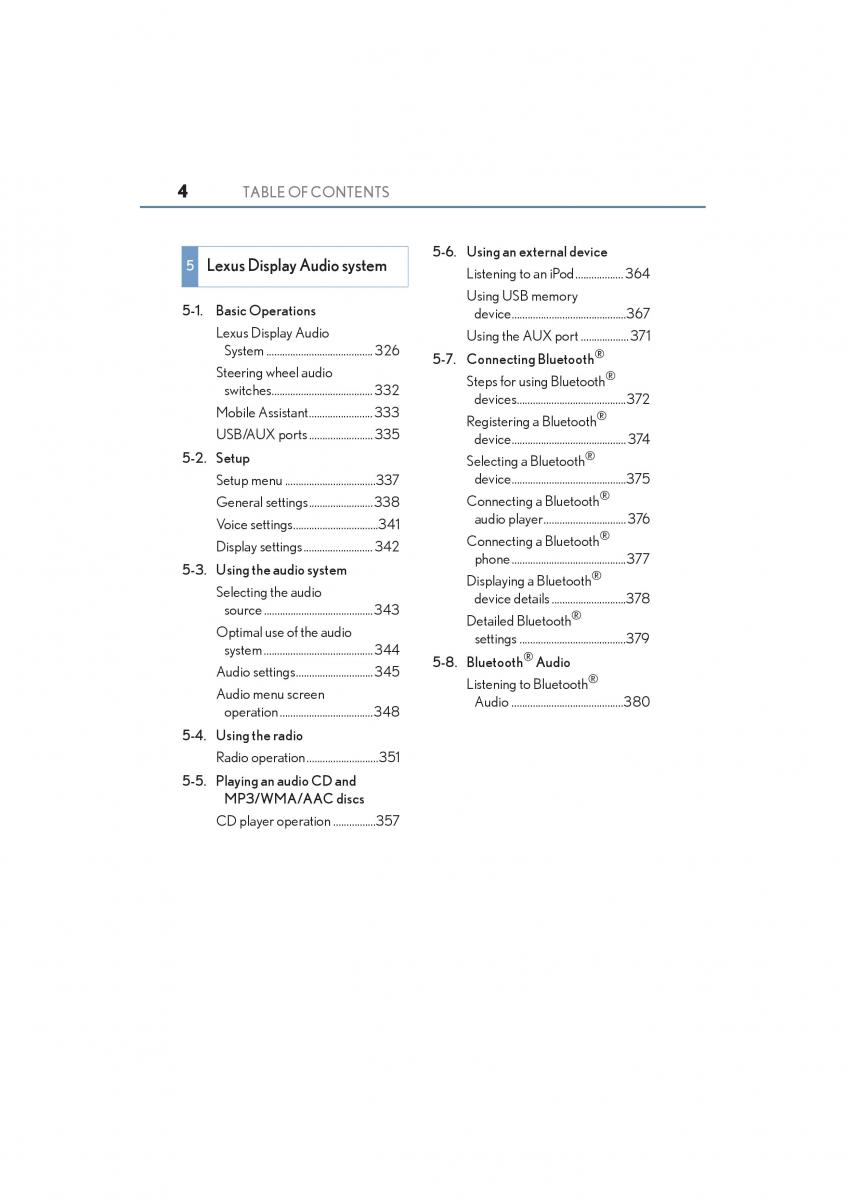 Lexus NX owners manual / page 6