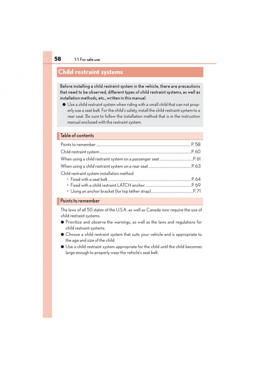 Lexus NX owners manual / page 60